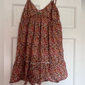 Babydoll V Neck Floral Flowy Sun Dress